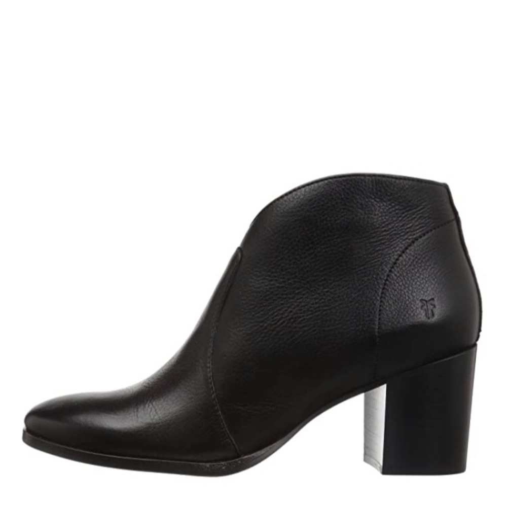 SOLD Frye Nora Zip Short Leather Ankle Bootie - Picture 3 of 8